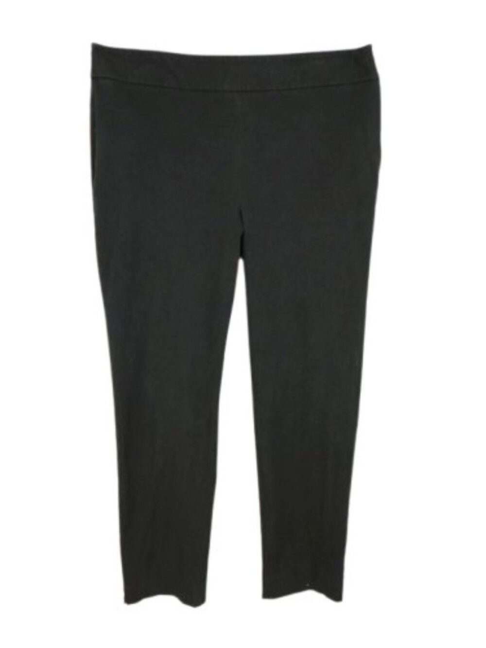 Talbots Black Straight Leg Ankle Pants Size 12 Stretch Career Classic